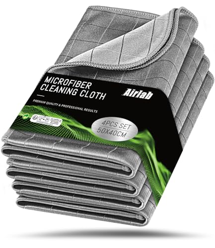 Can You Use Glass Cleaner on Car Windows? Truth & Tips 5 Airlab Carbon Microfiber Towels for Car Drying Window Glass Cleaner Magic Cleaning Cloth Auto Detailing Car Wipes Lint Free Rags Large Towel Interior Detailer, Pack of 4, 20' x 16', Grey