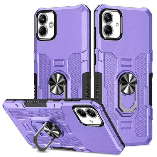 Coque Samsung Galaxy A04 anti-choc avec anneau rotatif et support PC rigide robuste