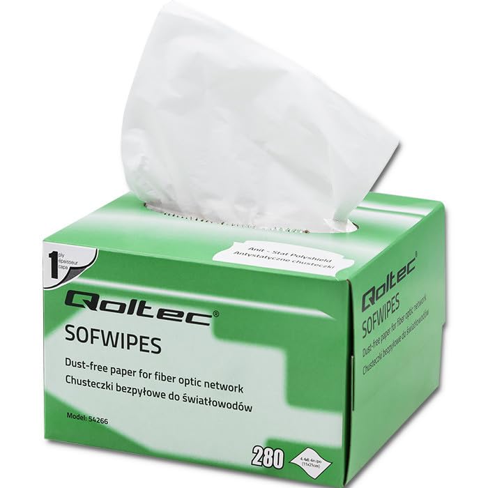Qoltec Dust-Free Paper for Fiber Optic Network