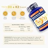 Zipvit Vitamin D3 4000 iu & Vitamin K2 MK7 100μg, 1 Year Supply, 365 Vegetarian Vitamin D3 K2 Tablets, High Strength Vitamin D Supplement, Supports Immune, Bone & Muscle Health - Image 7
