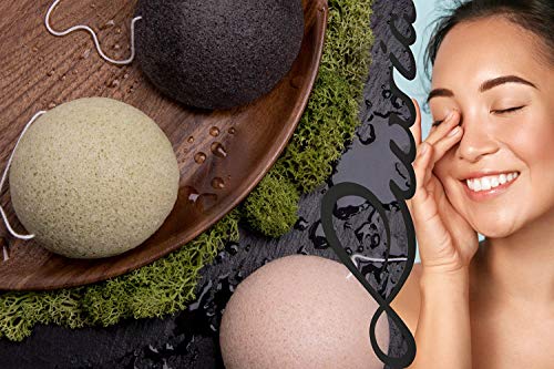 Konjac - Set di spugne Luvia, spugna naturale per