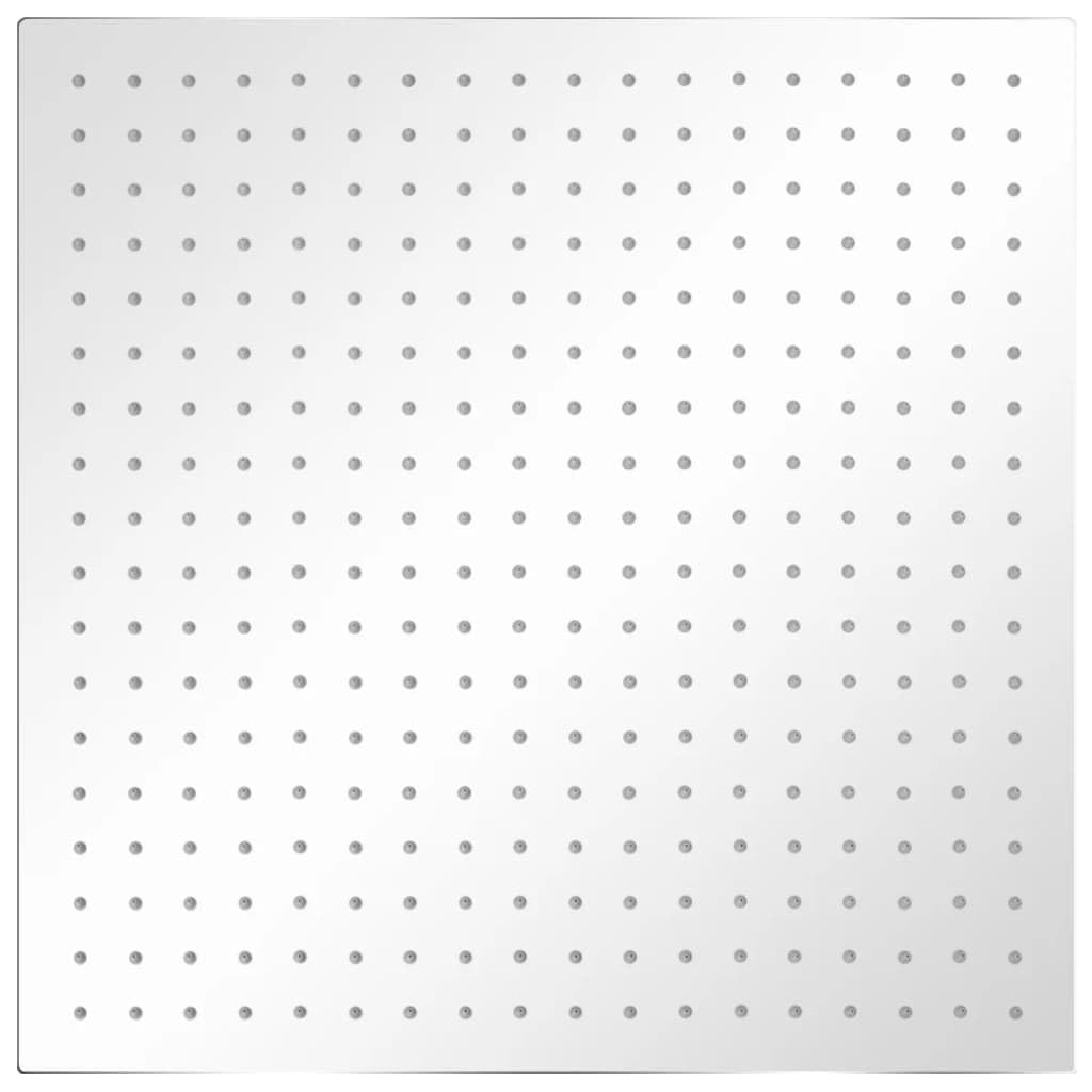 vidaXL Duschkopf Edelstahl 50x50cm Quadrat Kopfbrause Regendusche Brausekopf