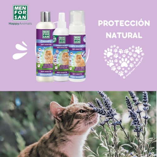 MENFORSAN Anti-Insekten-Schaumshampoo für Katzen, 200 ml