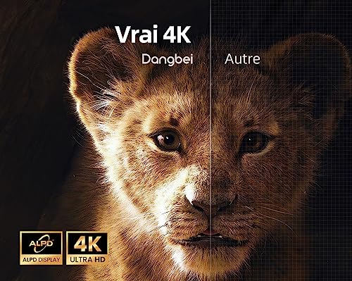dangbei marspro 4k videoprojecteur,résolution véritable (3840 x 2160p) projecteur hdr 10, android 4g+128g, auto focus, trapèze automatique, bluetooth 5.0, haut parleurs 2 * 10w,wifi 2.4/5g