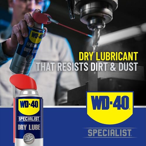 Image of WD-40 Specialist Dry Lube , Long-Lasting Dry Lubricant for Locks, Machinery, Tools, Automotive Parts, Heavy-Duty Strength, Bigger Can, 12.1 OZ [6-Pack]
