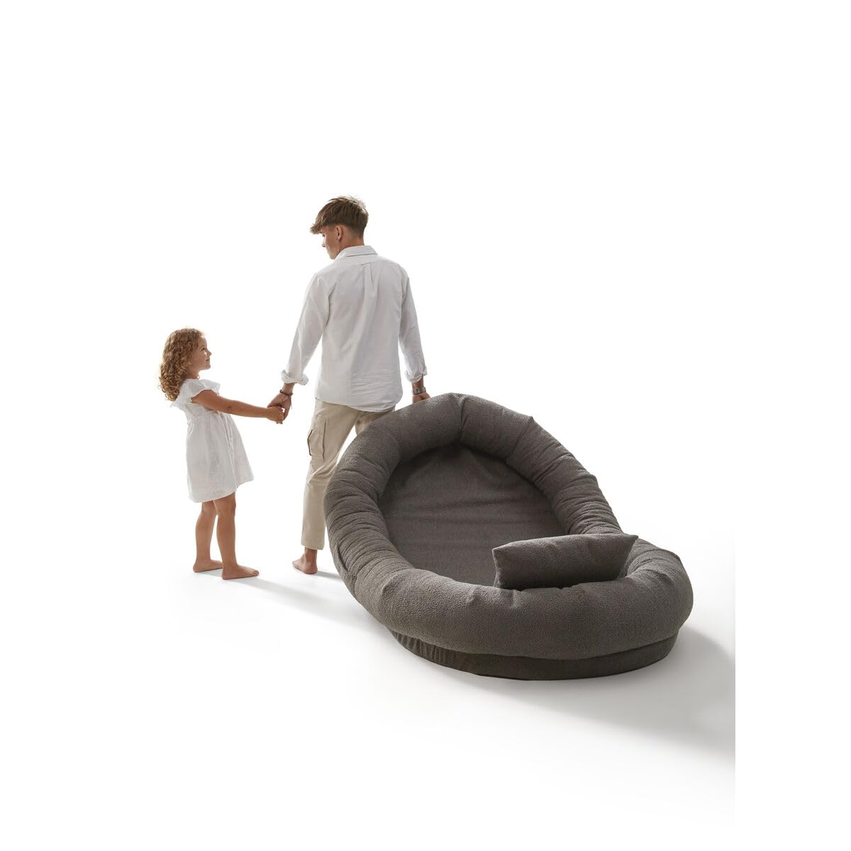 Dupen® Cama para Family Bed, Cama Grande, Tejido de poliéster y viscoelástica termosensible, Cama medianos con airdream Alta Resistencia, Lateral Relleno floca y Base Antideslizante