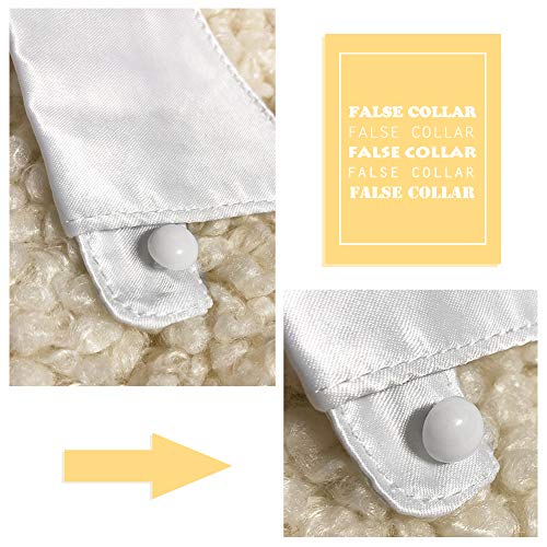 Unique Style False Collar Peter Pan Blouse Detachable Choker Necklace Faux Collar4