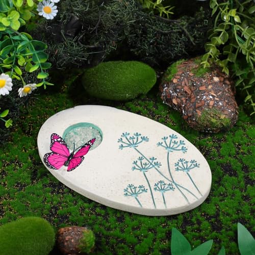 Butterfly Puddler Garden Stone Watering Feeder Station