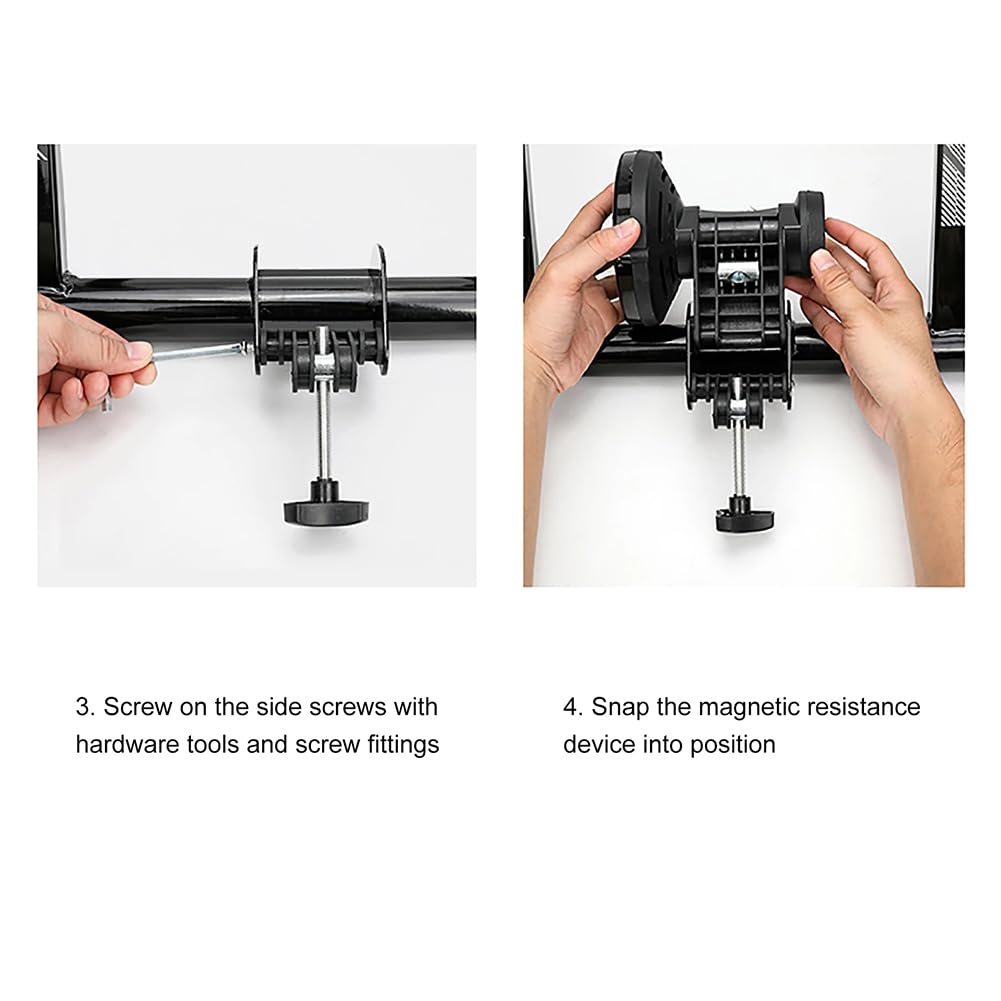 Entrenador de bicicleta plegable para andar en interiores, soporte para bicicleta con rodillo para entrenamiento de rally de bicicletas, soporte para bicicleta estática para ejercicios de ciclismo e
