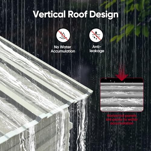 Image of ADVANCE OUTDOOR 20x20 FT Heavy Duty Vertical Roof Metal Carport, Pre-Drilled All Weather 2 Car Shelter for RV, Vehicles & Farm Equipment