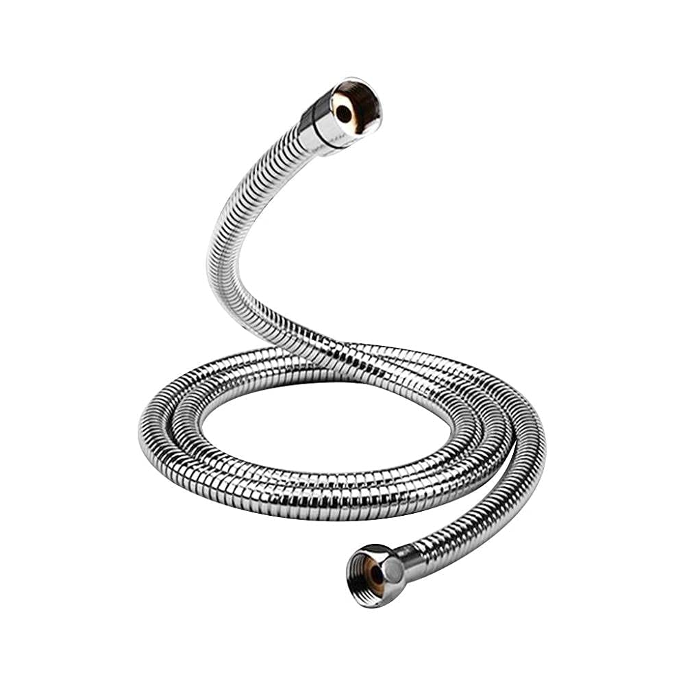 BATLAM Manguera de Ducha Gruesa de 1,5 m Tubo Blando General Cromado Tubo de Ducha a Prueba de explosiones Accesorios de baño Manguera de Agua -1,5 m (1,5 m)