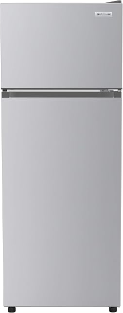 Frigidaire 7.5 cu ft Top Mount Garage Ready Fridge, 21.42"D x 21.34"W x 56.34"H, Quicksilver