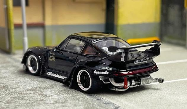 Amazon | Street Weapon 1/64 ミニカー 911 RWB 993 黒 | ミニカー