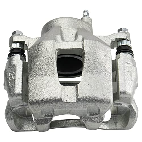 Image of TRQ Front Left Brake Caliper w /Bracket Drivers Side