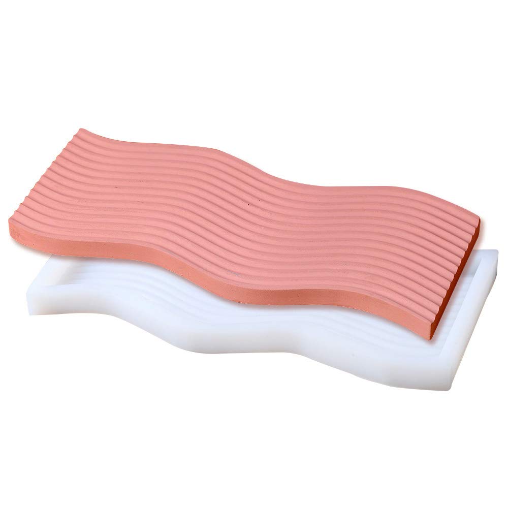 Moule en silicone pour béton et résine - Moule courbe DIY