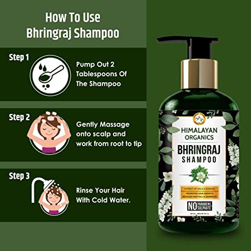 Himalayan-Organics-Bhringraj-Ayurvedic-Therapeutic-Shampoo-No-Parabens-And-Sulphate-Hair-Re-growth-And-Reduces-Hair-Fall-Promote-Healthy-And-Thick-Hair-300ml