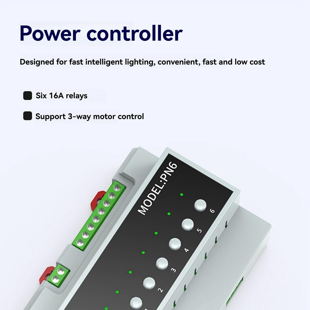 Modulo di Commutazione Relè 6 Canali 16A Tuya Smart Home Modulo di Contatto A Secco per Il Controllo Di Dispositivi Intelligenti