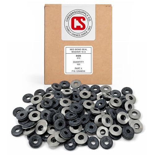 #12 Neoprene EPDM Bonded Sealing Washers | 18-8 304 Stainless 1/2...