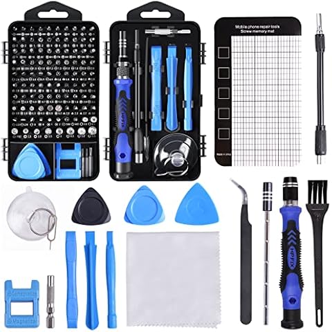 HPFIX Precision Screwdriver Sets 124-Piece Computer Tool Kit with 101 Bits Magnetic, Electronics Repair Tool Kit for iPhone, MacBook, Laptop, PC, Tablet, PS4, Xbox, Nintendo, Game Console Cover