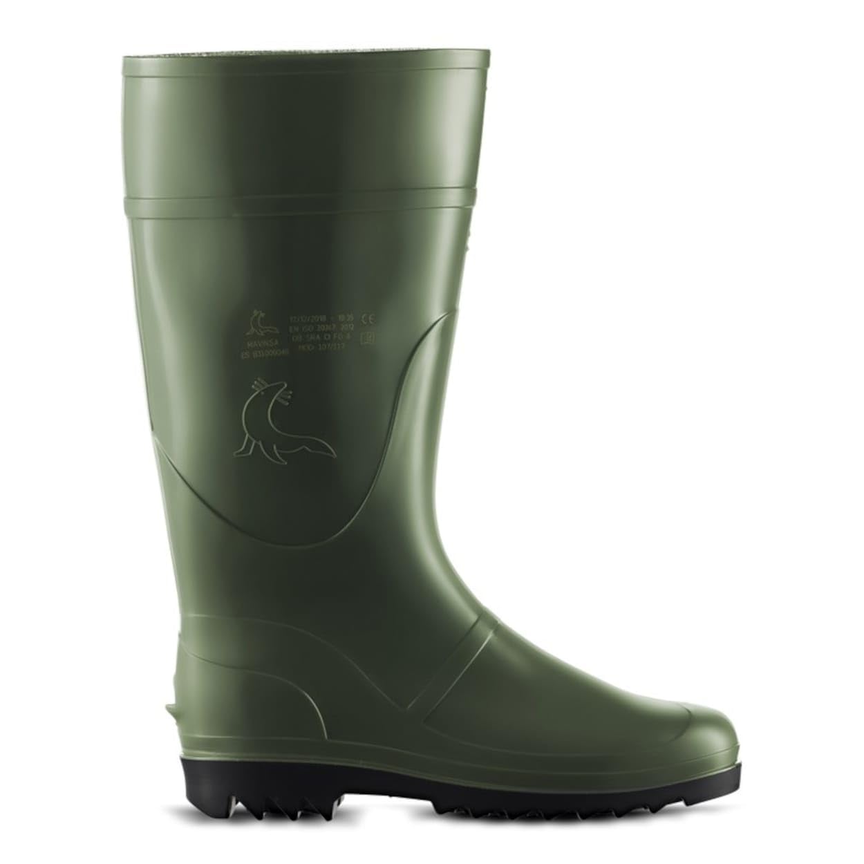Bota alta de agua Foca Oliva 107