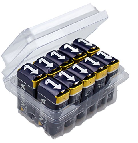 Longlife 9V Block 6LP3146 Batterie, Alkaline E-Block Batterien ideal für Feuermelder Rauchmelder Stimmgerät, 10 Stück