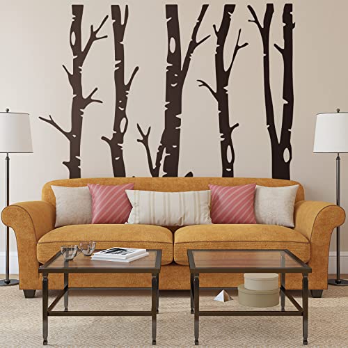 Shimeyao 7 hojas adhesivas árbol familiar bosque miniatura 3