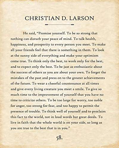 Amazon.com: Christian D Larson - Promise Yourself - Great Home Room ...
