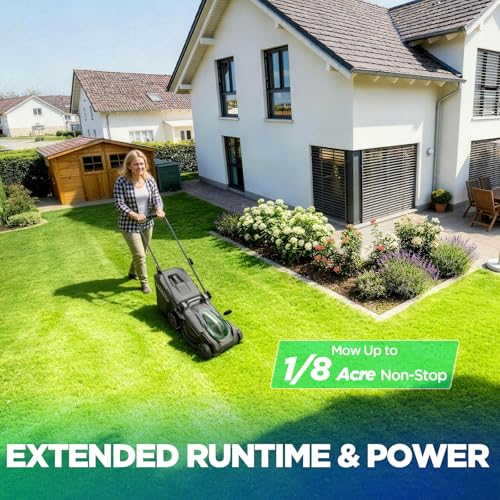 Image of 16-Inch 40V Max Brushless Cordless Electric Push Lawn Mower