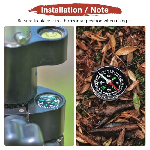 Brújula mini de 40mm pack x5 para camping y senderismo miniatura 5