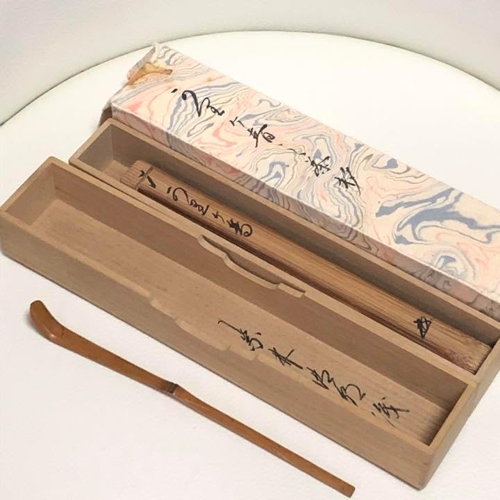 茶道具】茶杓雁が音かりがね小堀定泰大徳寺 R0539ダP