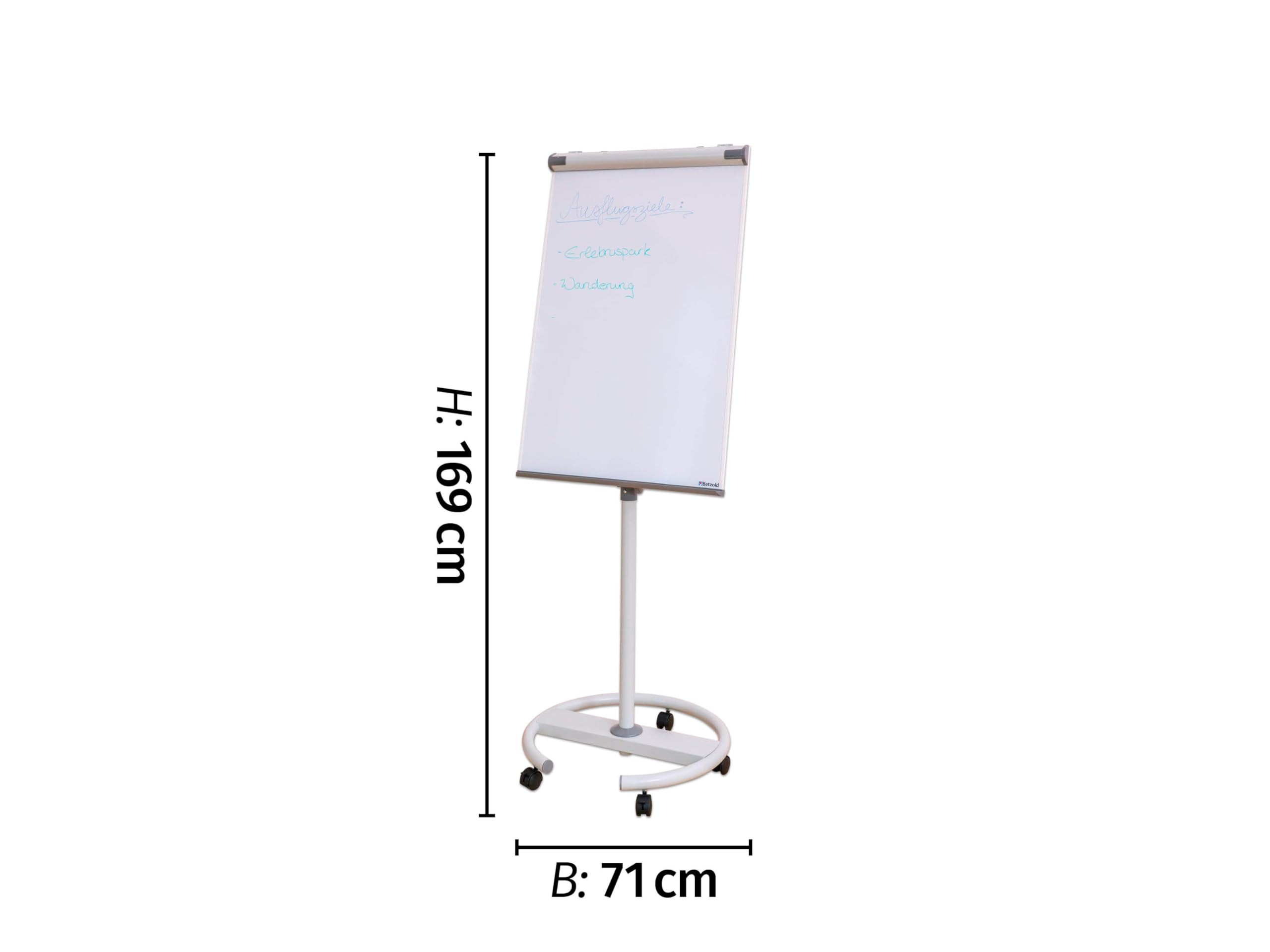 Betzold - Flipchart-Ständer mobil auf Rollen magnetisch - Whiteboard Memo-Board