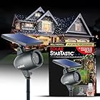 Startastic Solar Christmas Lights Show Projector, Solar Outdoor Christmas Decorations Without Wires for Easy Installation, Remote Control, Waterproof, LED Light Projector for House, Party, Yard