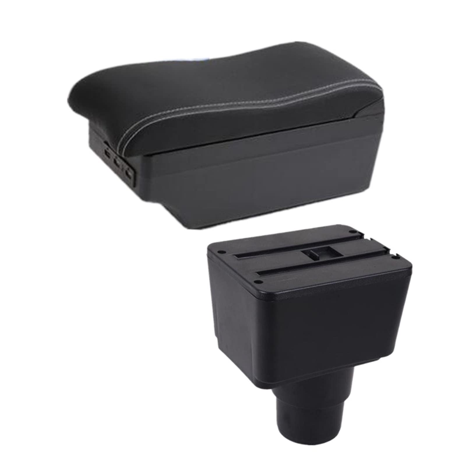Baiqimv For Ford For EcoSport 2018-2023 Armrest Box Car Armrest Box Central Storage Box Retrofit With USB Car Accessories
