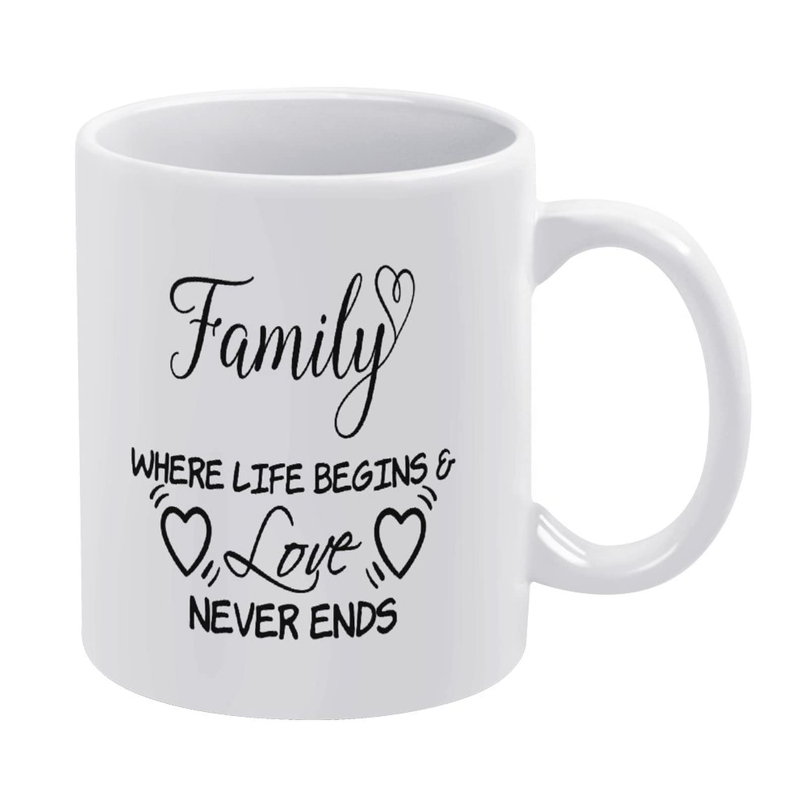Yelolyio Funny Ceramic Coffee Mug 11oz - Black & White Novelty Quote Cup Gift