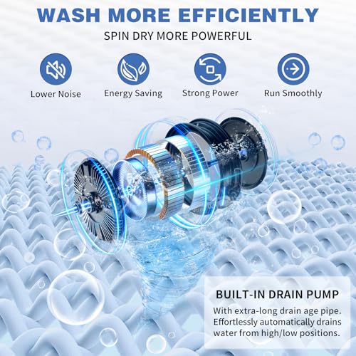 Image of Winado 30LBS Full Automatic Portable Washing Machine with Drain Pump