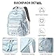 Amythe Schulrucksack Mädchen Teenager, Wasserdicht Daypack, Leichter Schulranzen Mädchen mit Großem Fassungsvermögen Modisch Rucksack für Schule oder Reisen - Blau