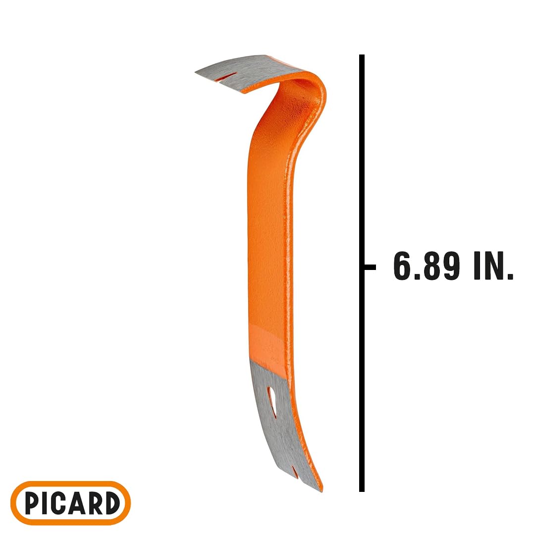 PICARD Levachiodi BlackGiant® Flat-Bar, No. 46X | Palanchino leva di forza compatto in acciaio forgiato | Piede di porco per bancali professionale | Design compatto, forza straordinaria