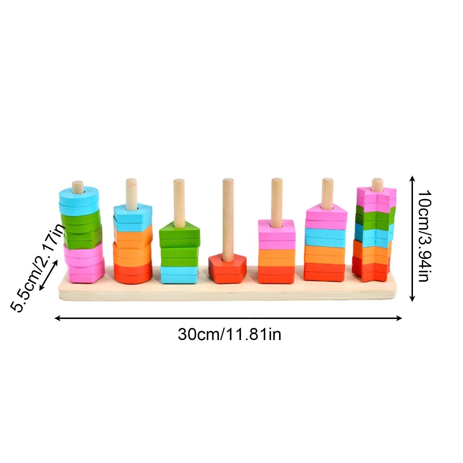 x de Tri de Couleurs Sensoriels Éducatif en Bois pour Apprentissage | x d' empilage et de tri pour maternelle Pour classe, maternelle, maison, fête, cadeau