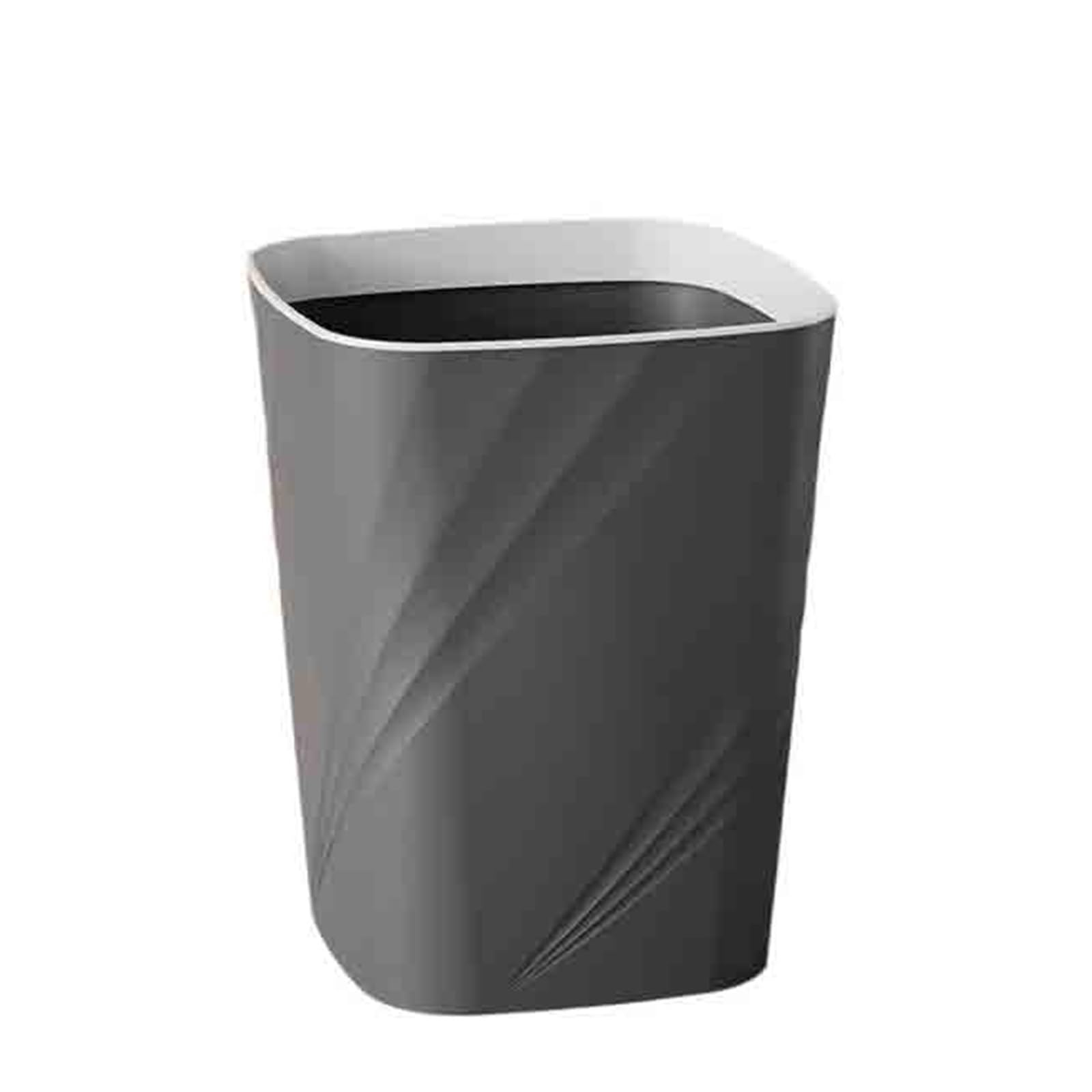 Waste Bins Living Room Trash Bin Household Bathroom Bedroom Kitchen Dormitory Office(Black,Small)