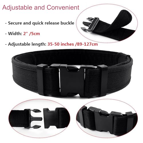 Tactical Belt Set for Men Military Adjustable Nylon Work Belt with Heavy Duty Quick Release Buckle for Outdoor2