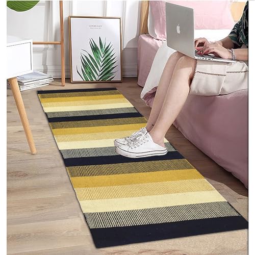 Image of Eco-Friendly Cotton Rug - 2x5 ft Runner for Compact Spaces, Designed for Comfort and Everyday Use