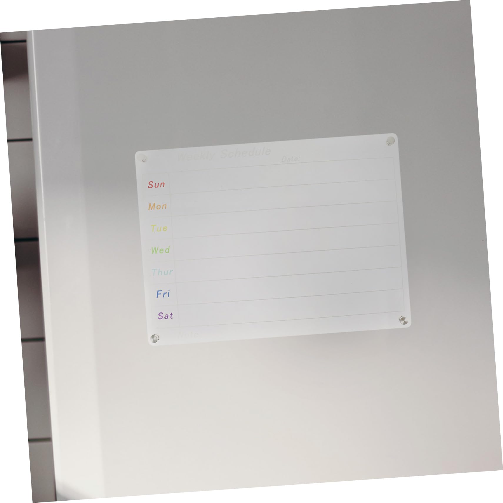 Transparenter Wochenplaner Aus Acrylglas Trocken Abwischbare Wandtafel Magnetisch Für Kühlschrank Und Küche Durchsichtig Und Wiederverwendbar Für Planung Zu Hause Büro