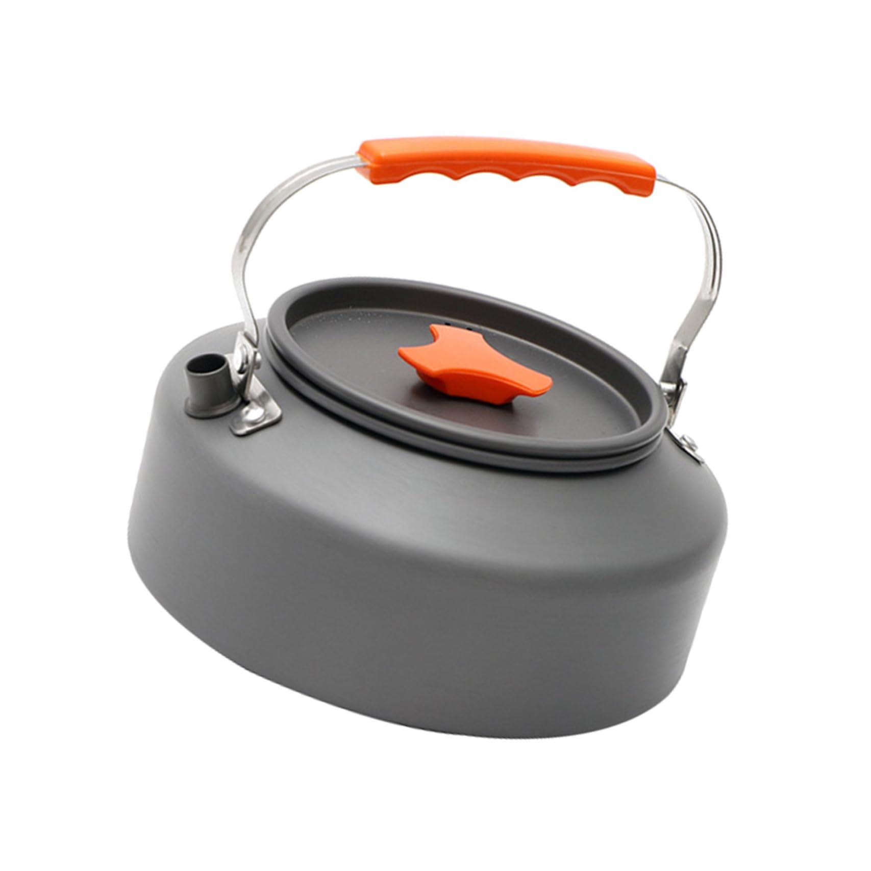 Anneome Tetera Portátil de Senderismo 1, 6 L de Aleación de Aluminio Negra