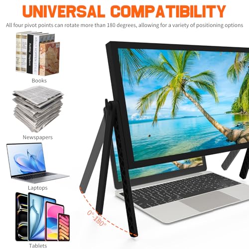 Image of 21 inch Screen Magnifier for Laptop ,3D HD Screen Expanders for Movies, Videos, and Gaming, Screen Enlarger with Adjustable Angle Design Amplifier Desktop Magnifying for Seniors Reading (Black)