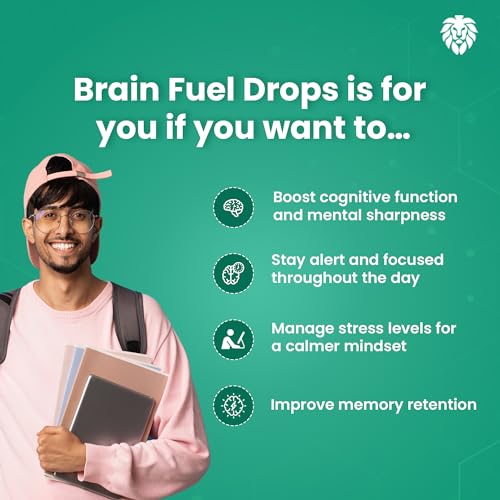 Image of Healeo Brain Fuel Drops for Memory & Focus with Ginkgo Biloba, Brahmi, L-theanine | Nootropic Brain Booster Supplement - 50ml