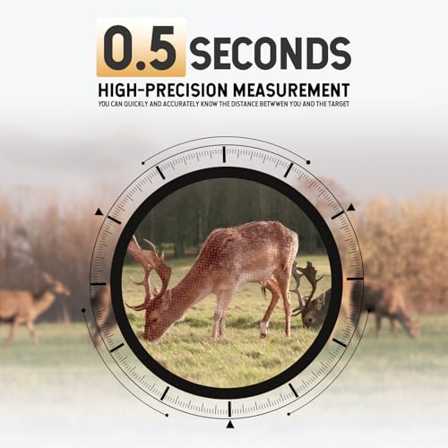 Green Shot Hl1000 Hunting Rangefinder, 1200Y Laser Range Finder 6X Magnification, Distance/Angle/Speed/Multi-Functional Waterproof Rangefinder With Portable Case thumb #1