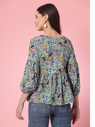 Image of OOMPH! Women's Floral Relaxed Fit Tunic Shirt