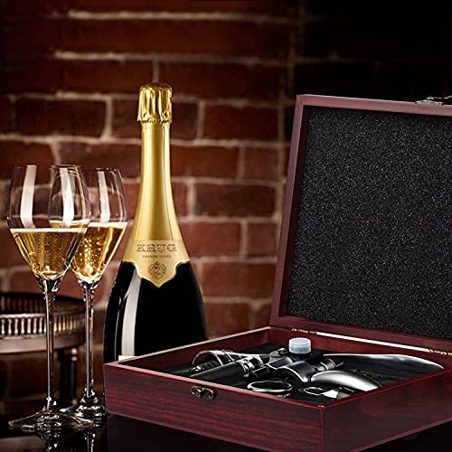 Smaier Wine Opener,Wine Bottle Opener, Wine Accessories Areator Wine Opener Kit, Red Wine Corkscrew Set With Wood Case,Wine Gift With Luxury Packaging thumb #7