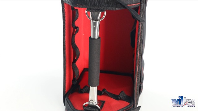 Gereedschapstas XL verstelbare schouderriem en draaggreep binnen- en buitenvakken opbergtas toolbag