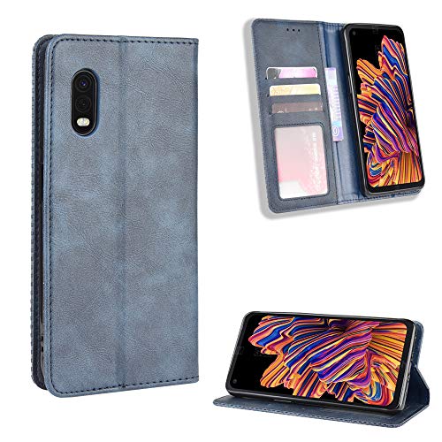 Jielangxin Cover per Samsung Galaxy X Cover PRO,Custodia in Pelle Custodia per Samsung SM-G715FN/DS Galaxy Xcover PRO/SM-G715F/DS SM-G715FN Custodia Case Cover Blue